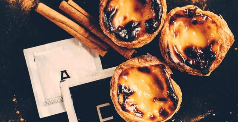 Great food in Portuguese, the egg tart - pasteis de nata