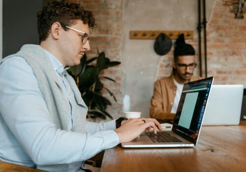 people working at coworking space